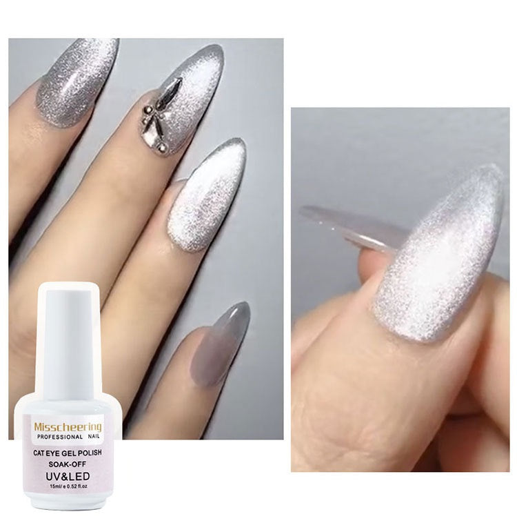 Rainbow Magnetic Cat Eye UV Gel + Magnetic Stick