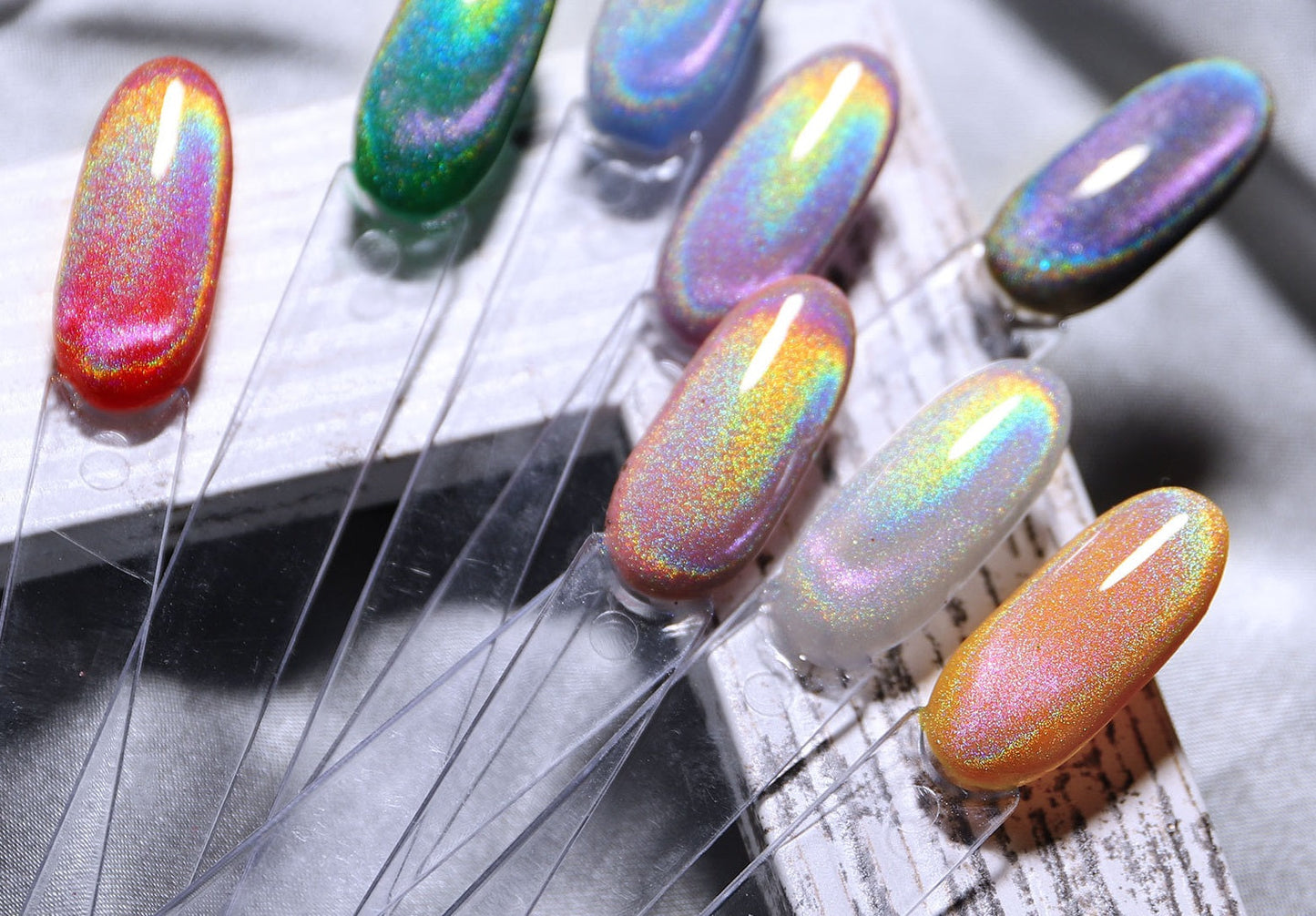 Rainbow Magnetic Cat Eye UV Gel + Magnetic Stick