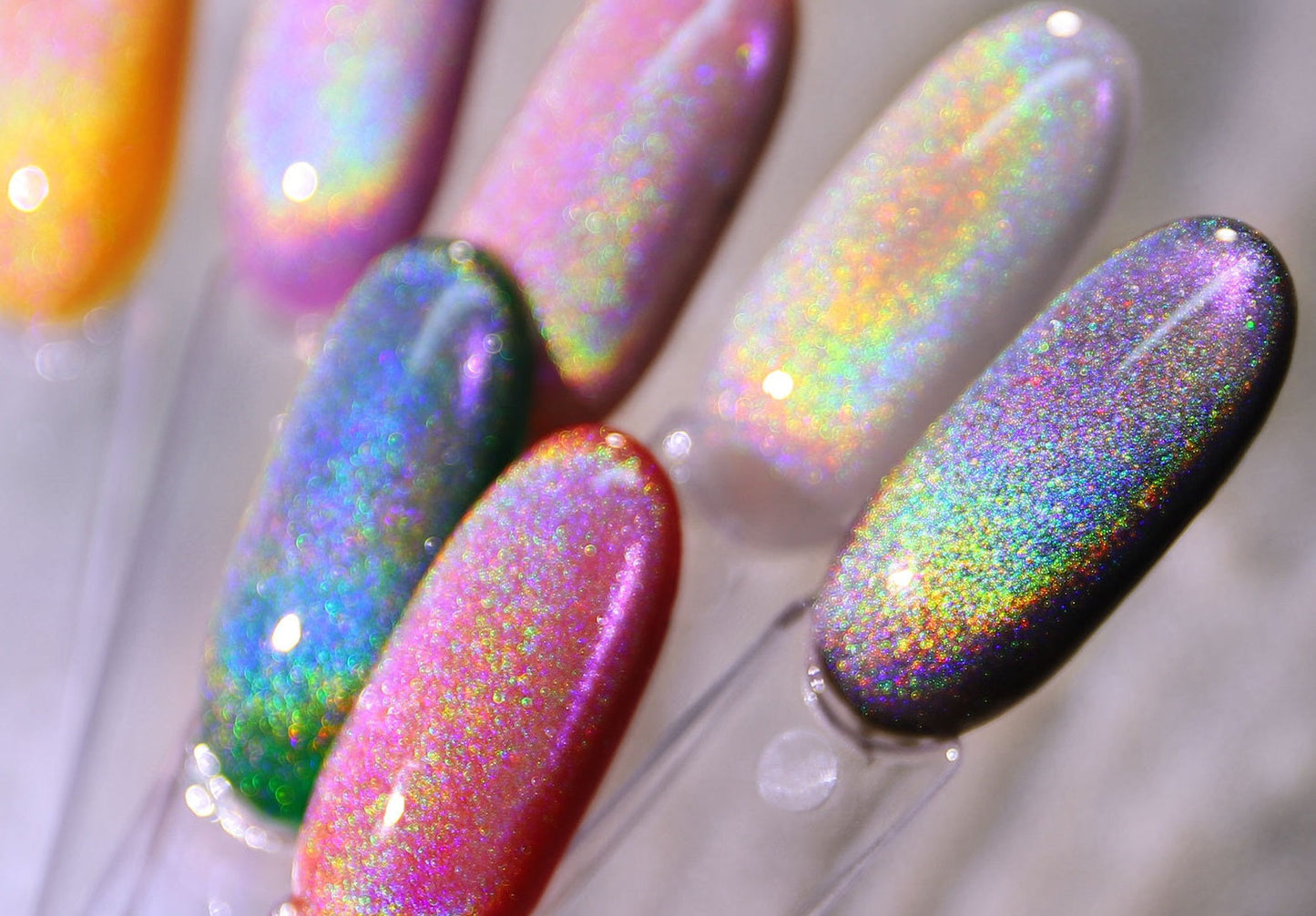 Rainbow Magnetic Cat Eye UV Gel + Magnetic Stick