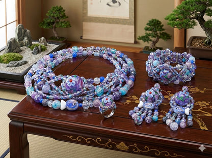 JP0507.あじさい色の恋（とんぼ玉シリーズ）（第46弹）