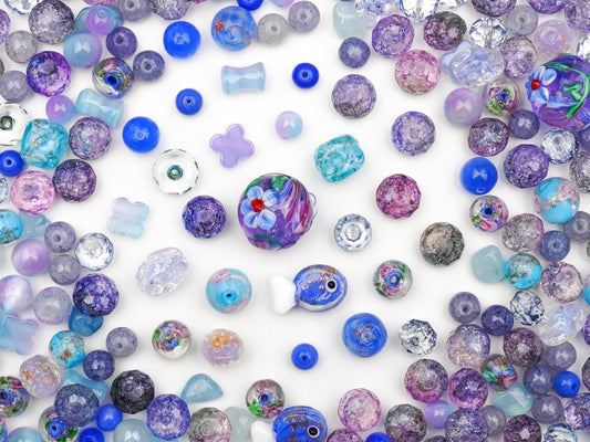 JP0507.あじさい色の恋（とんぼ玉シリーズ）（第46弹）