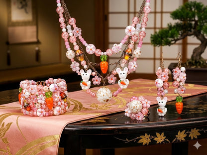 JP0436.もぐもぐバニー（とんぼ玉シリーズ）（第34弹）