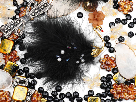 JP0544.ラグジュアリー：黒鳥のドレス