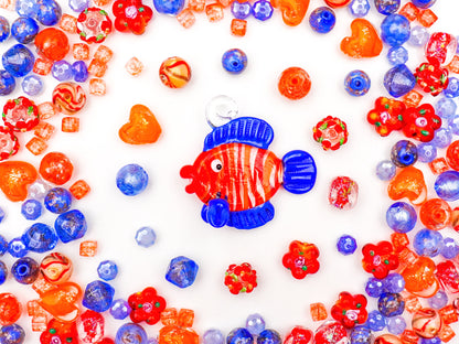 JP0293.ポップなうみさんぽ（とんぼ玉シリーズ）（夜光）（第20弹）