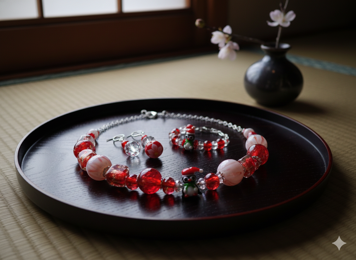 JP0427.ハートのおまじない（とんぼ玉シリーズ）（第32弹）