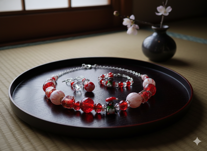 JP0427.ハートのおまじない（とんぼ玉シリーズ）（第32弹）