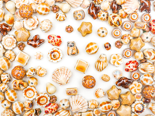 JP0284.カプチーノ工房（陶器ビーズシリーズ）