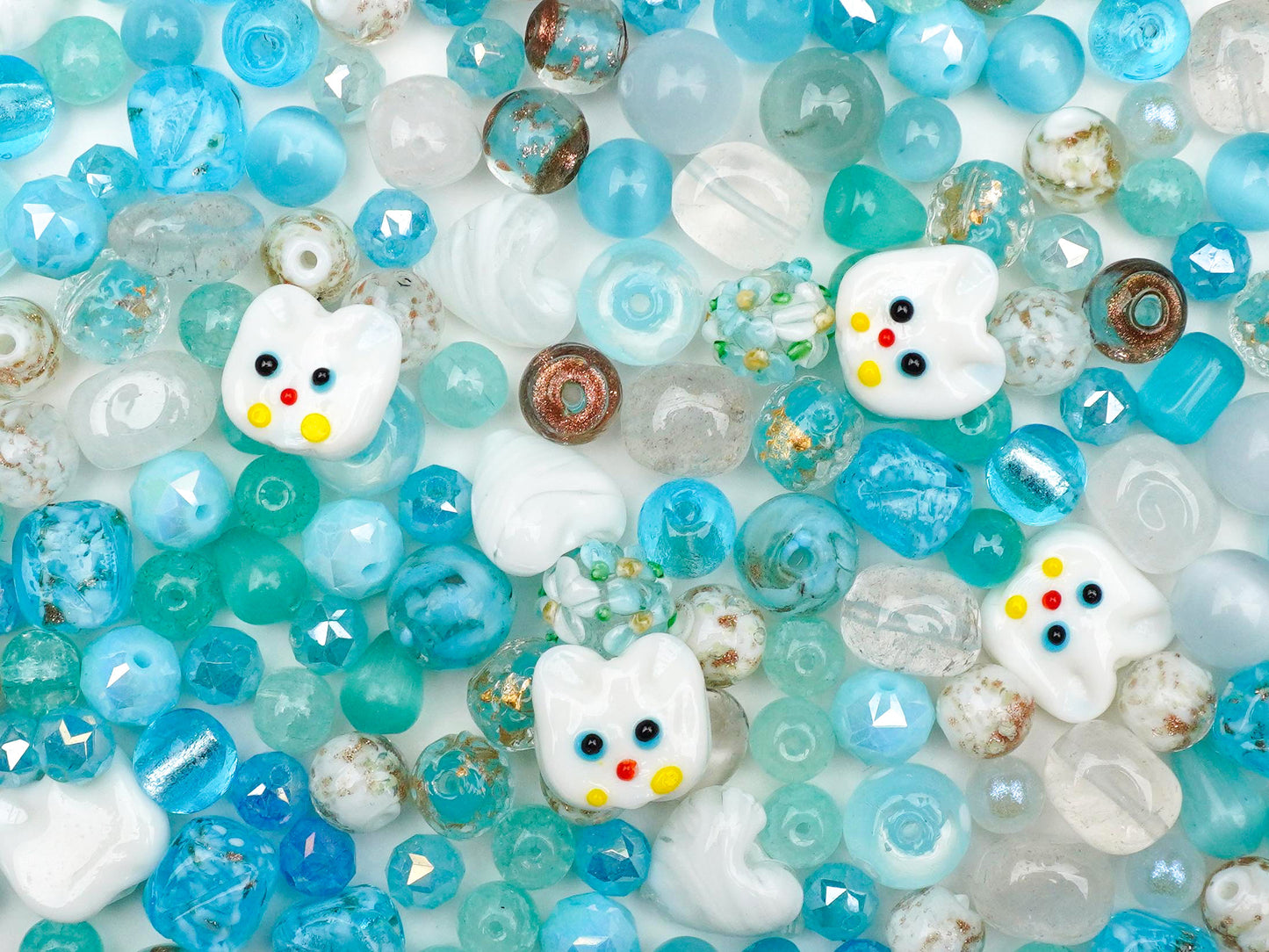 JP0506.空色にゃんこ（とんぼ玉シリーズ）（第45弹）