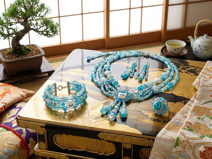 JP0506.空色にゃんこ（とんぼ玉シリーズ）（第45弹）