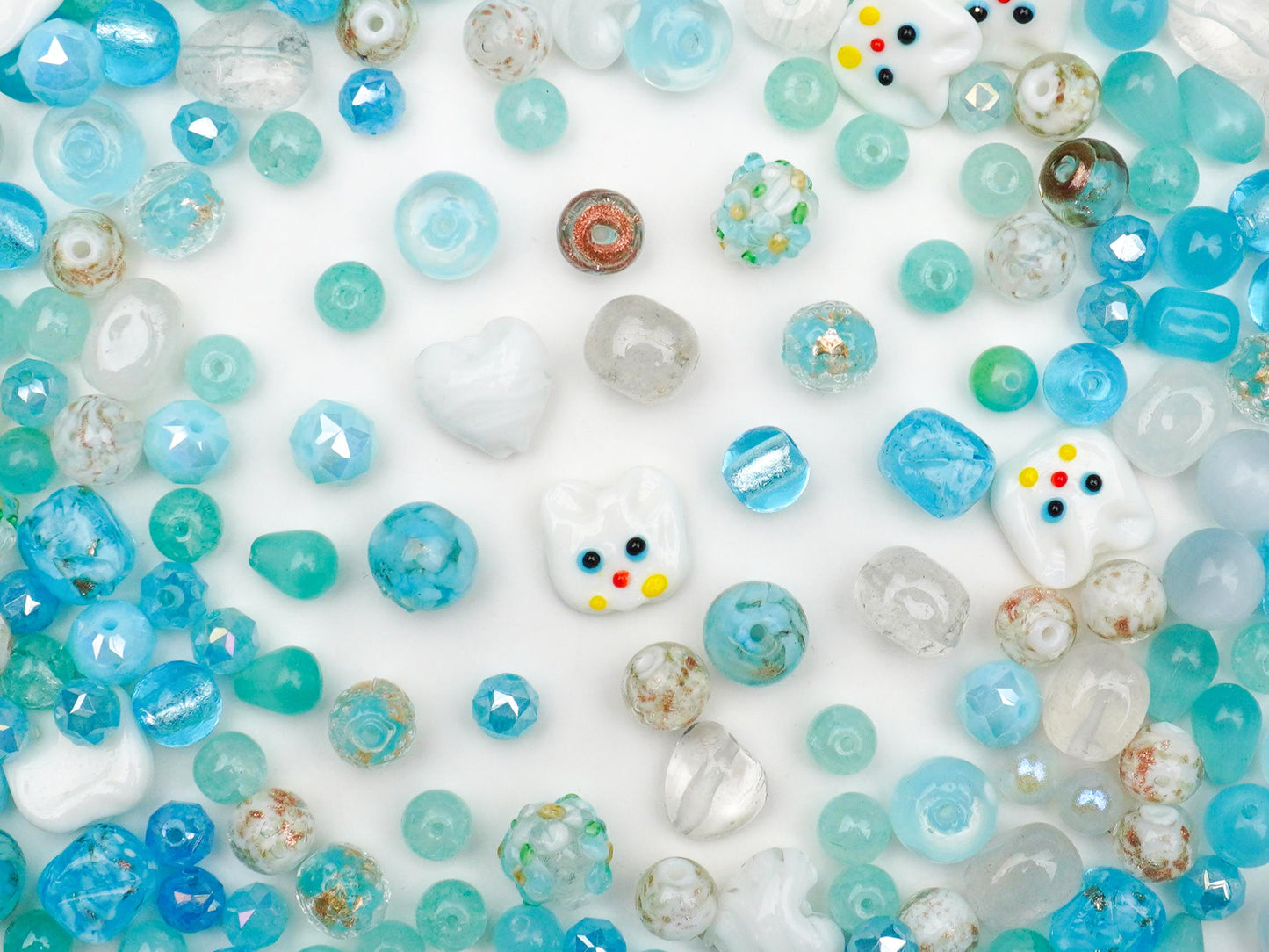 JP0506.空色にゃんこ（とんぼ玉シリーズ）（第45弹）